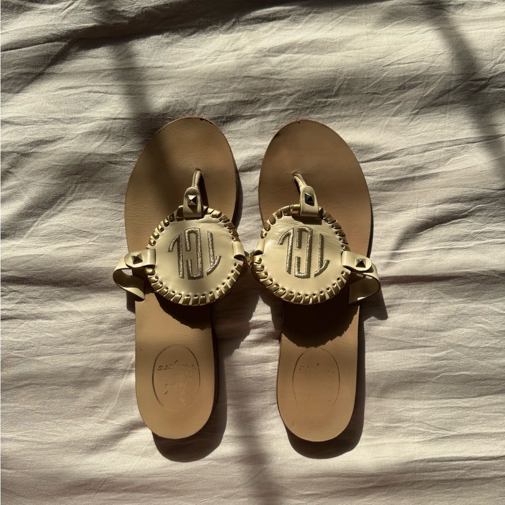 Monogram Jack Rogers Sandals TCL